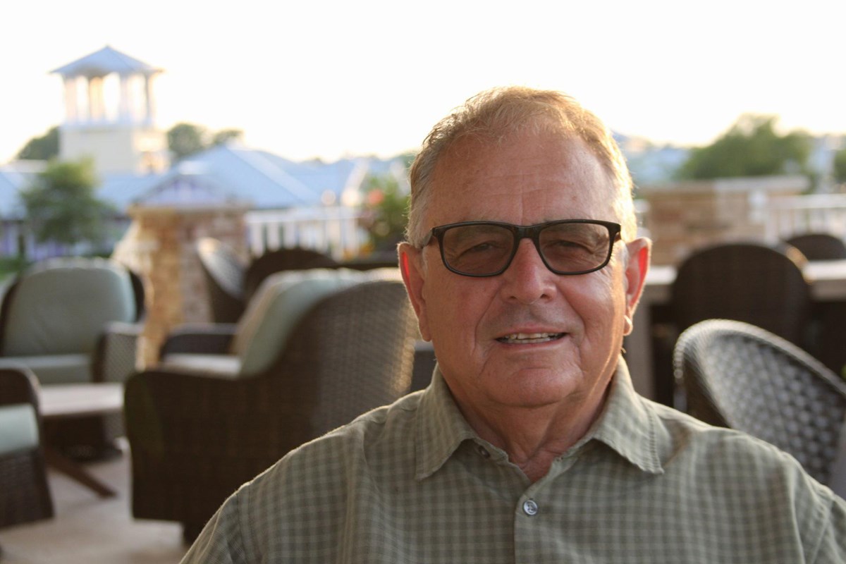 Author Donald Miller sitting with sunglasses on.