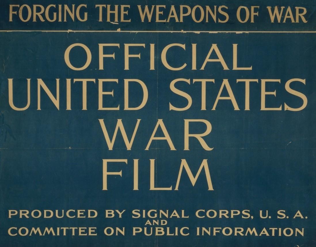 War film title page from WWI
