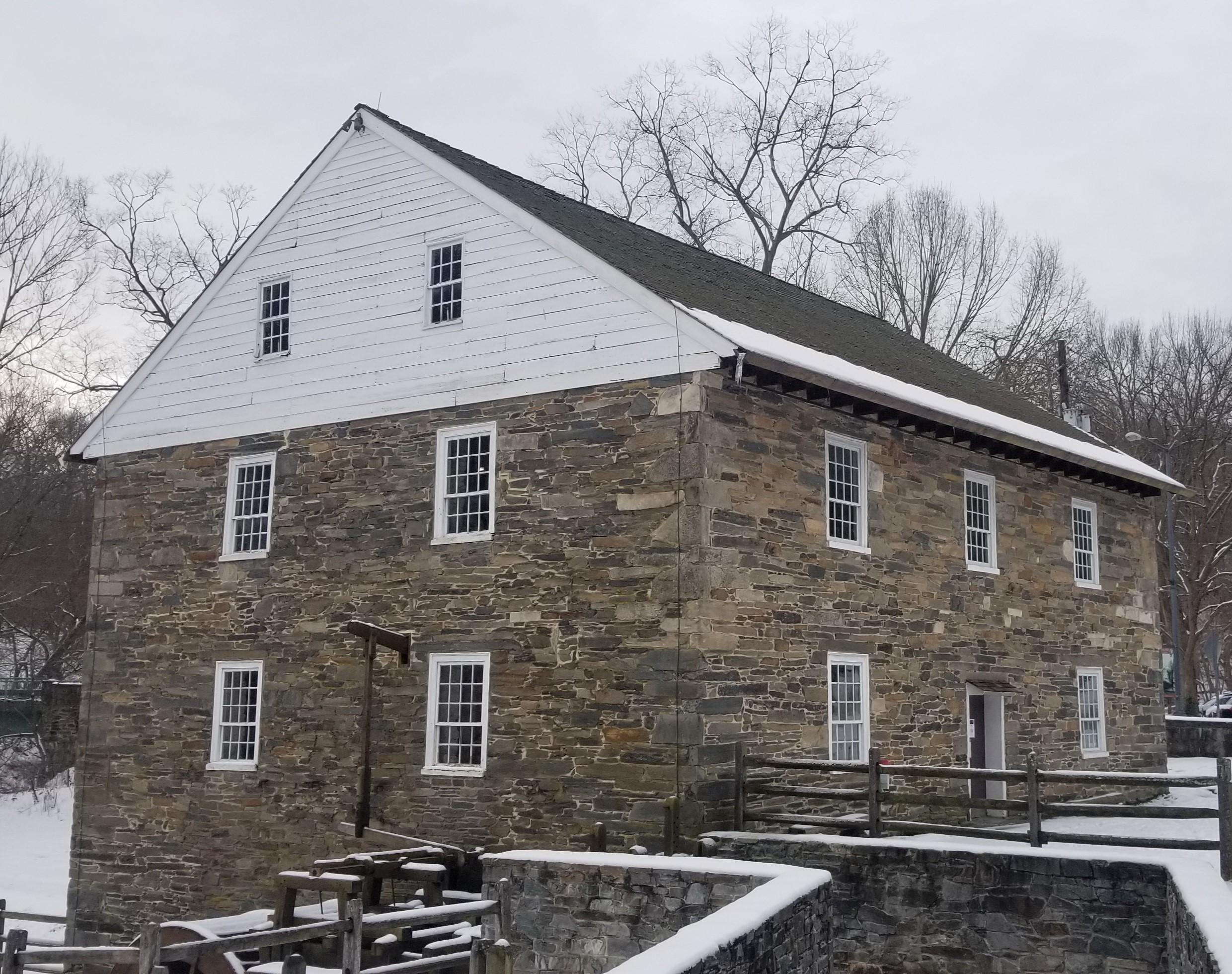 Peirce Mill in the snow