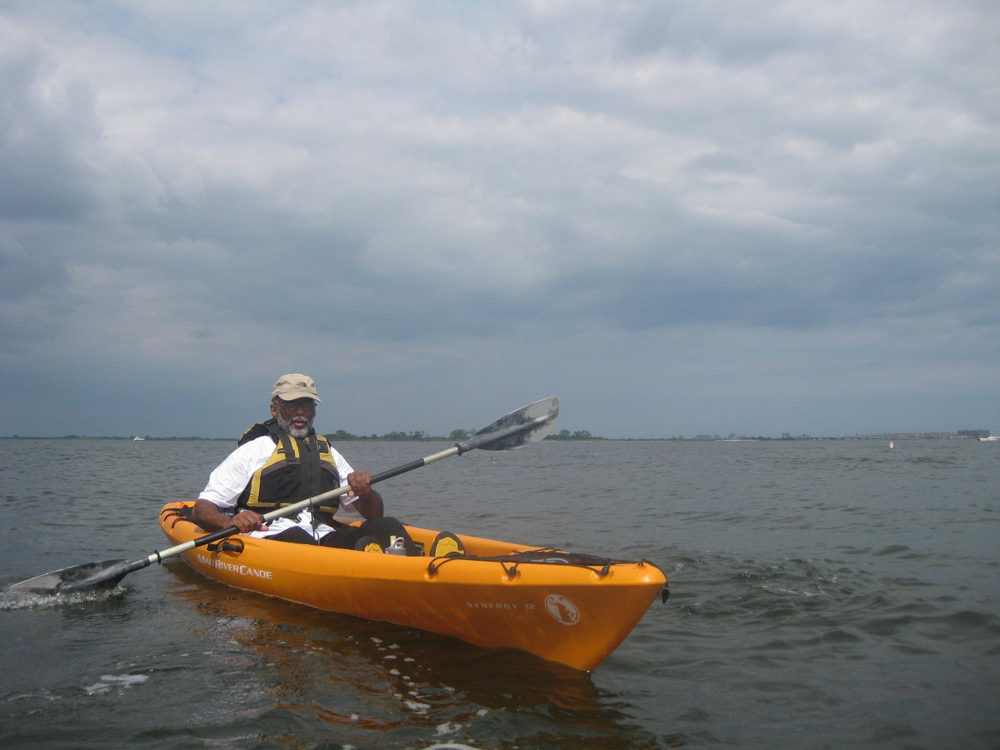 Kayaker on water