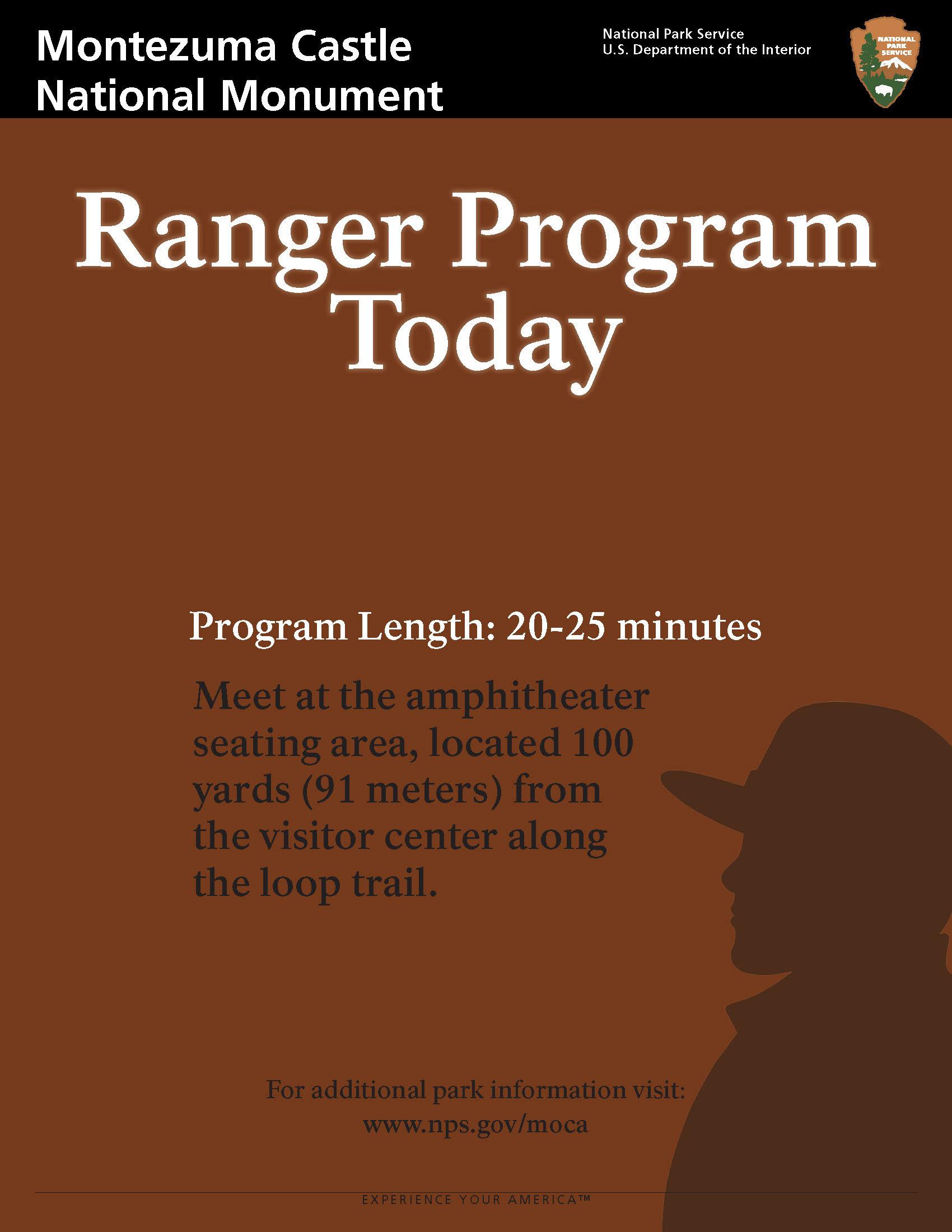 A brown box with a ranger silhoutte