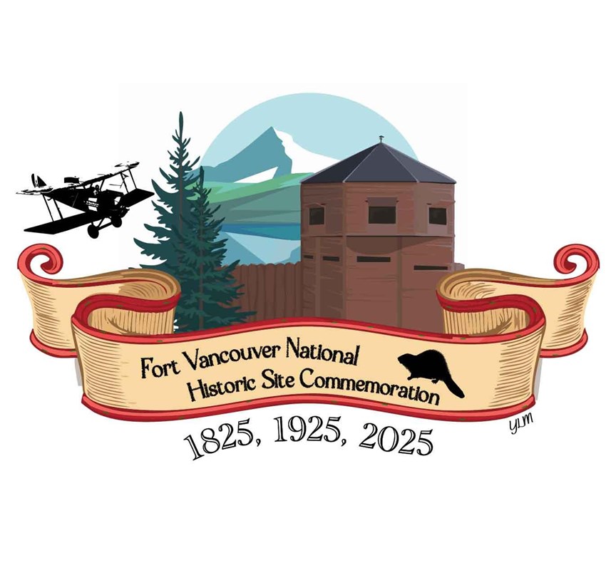 A logo with the words