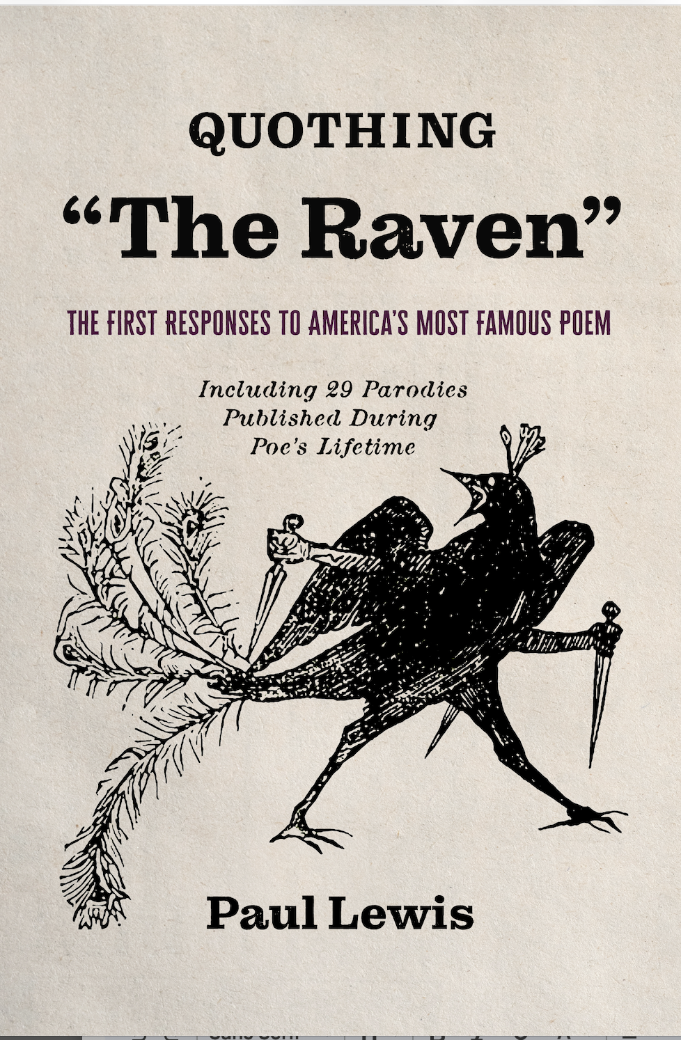 Book cover of Quothing "The Raven": The First Responses to America&rsquo;s Most Famous Poem