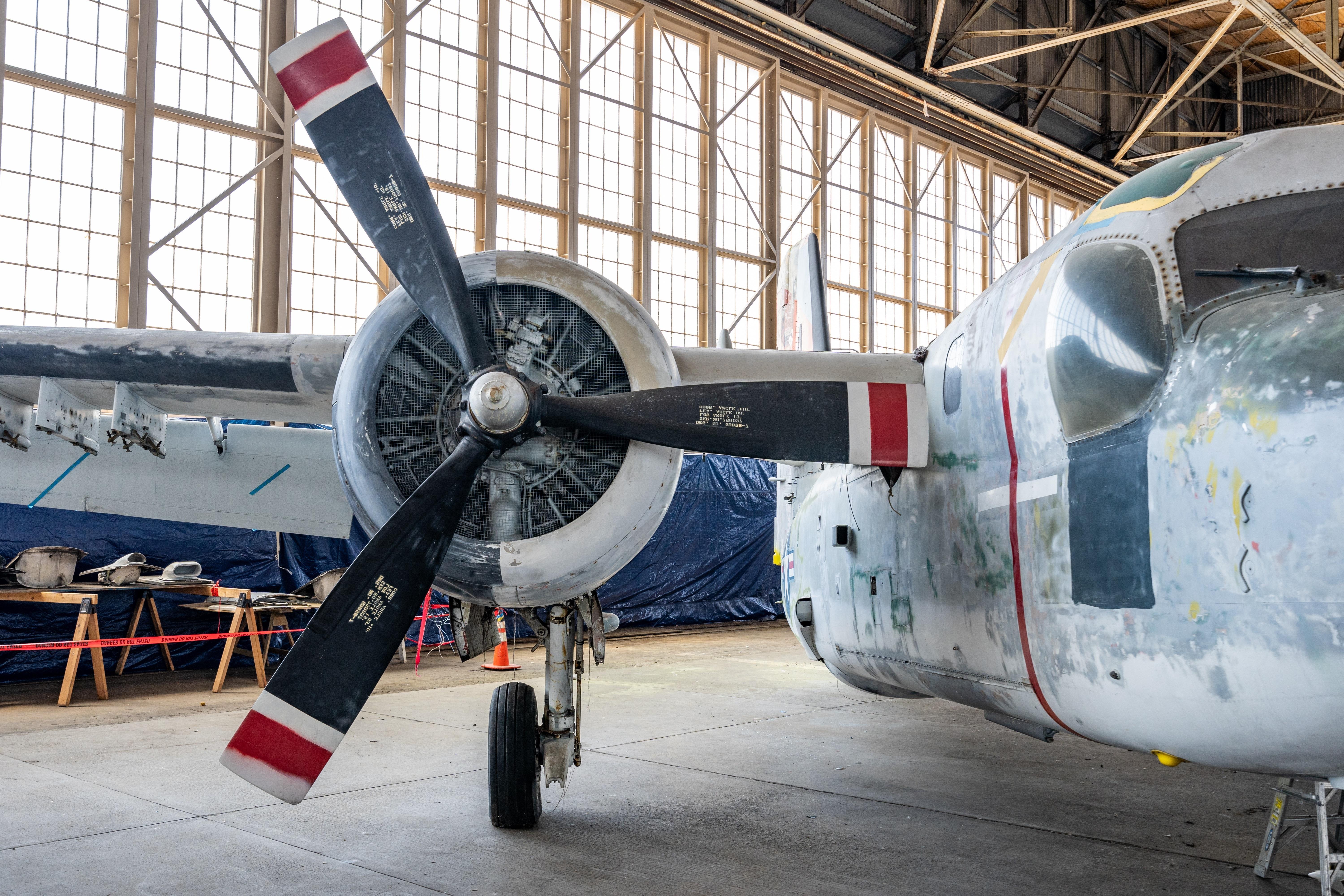 Restored aircraft at Hangar B
