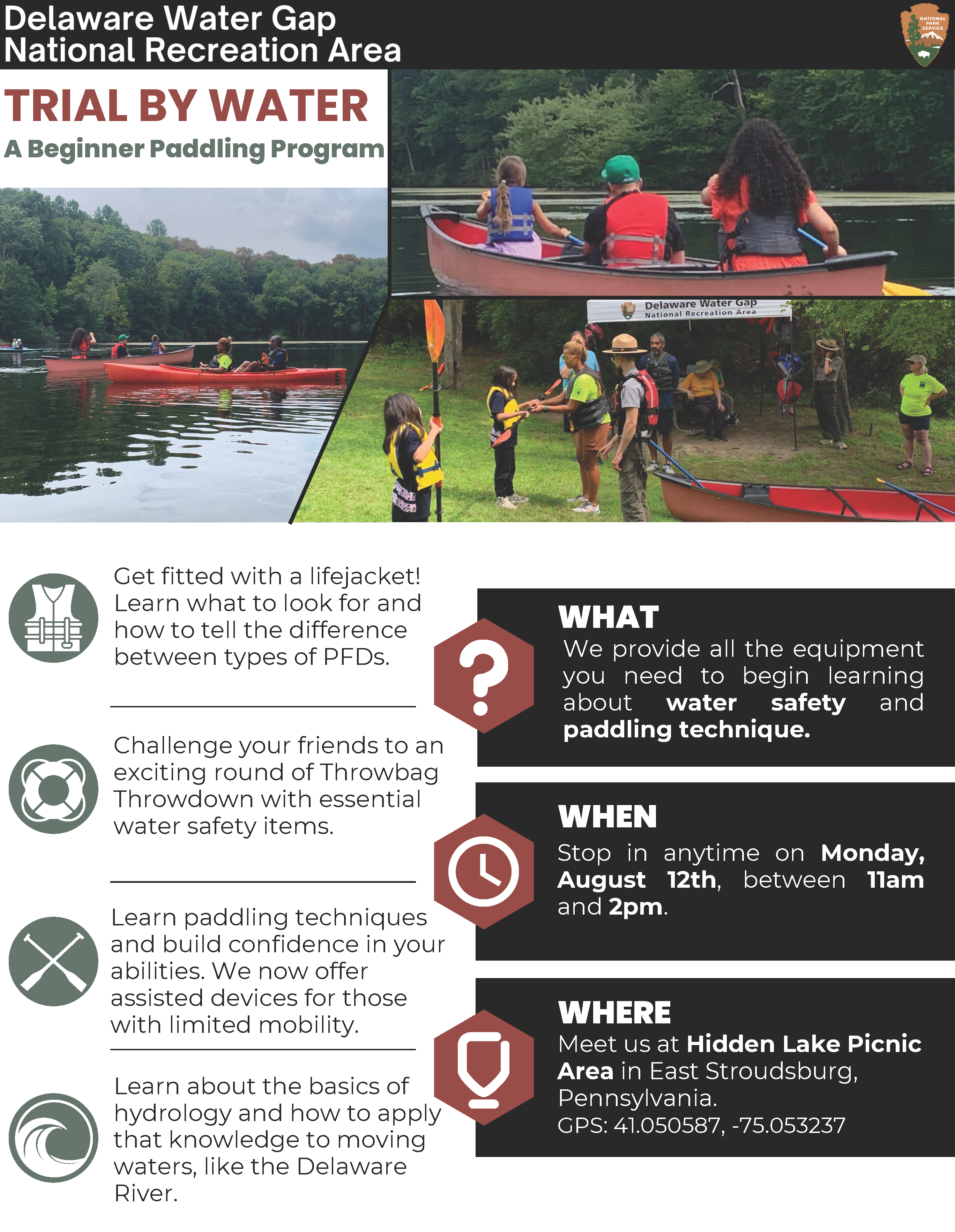 A flyer with information about the program that is included in the description.