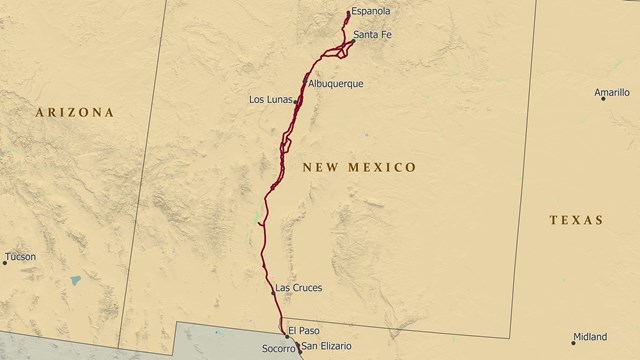 imagen de un mapa del sendero