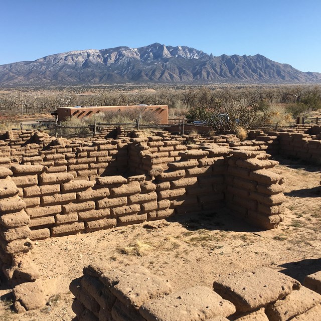 old adobe walls and bricks