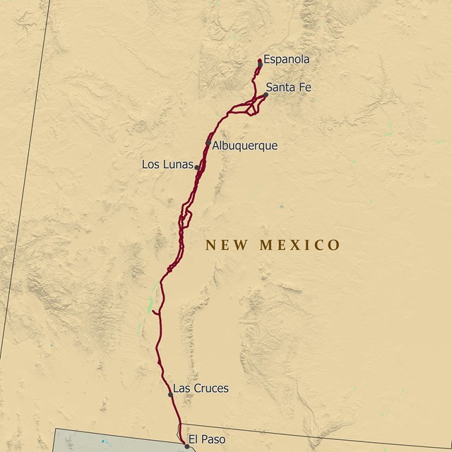 imagen de un mapa del sendero