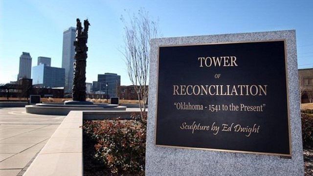 The Oklahoma Tower of Reconciliation in Tulsa Oklahoma