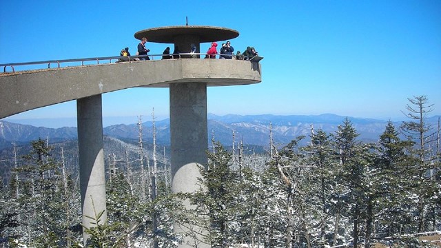 Clingmans Dome Observation Tower Great Smoky Mountains National Park