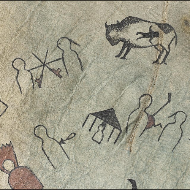 markings and symbols representing peace