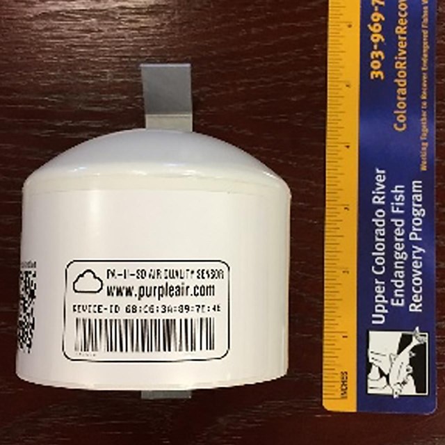 small air canister next to ruler measuring 5 inches tall