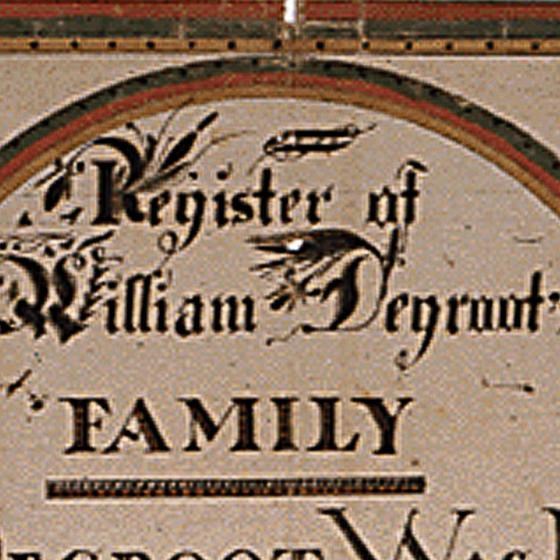 An illustrated family register of William Degroot