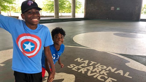 youth skating at Anacostia Park
