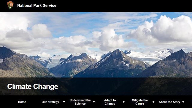 photo of the NPS Climate Change website