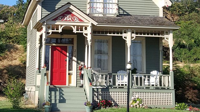 photo of a decorative porch