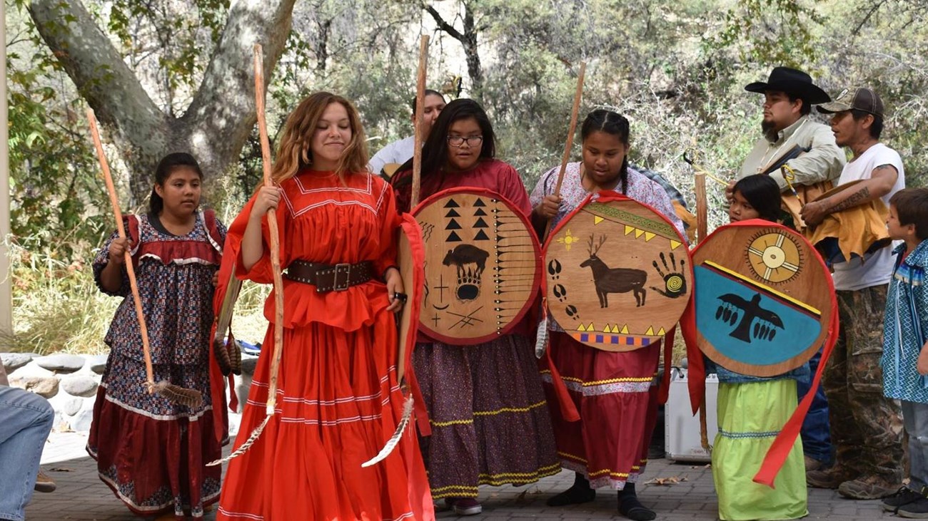 Montezuma Castle and Tuzigoot National Monuments hosted native story tellers, artists, and dancers.