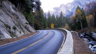view of El Portal Road in Yosemite
