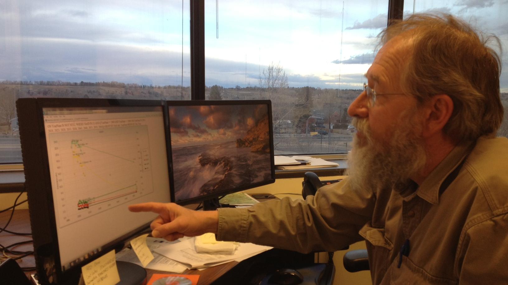 JV checking out the data