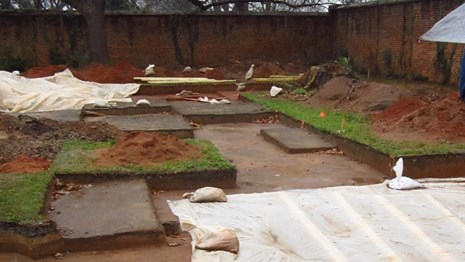 Archeological excavation grid
