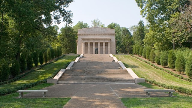 Memorial Building - large building with 56 stairs