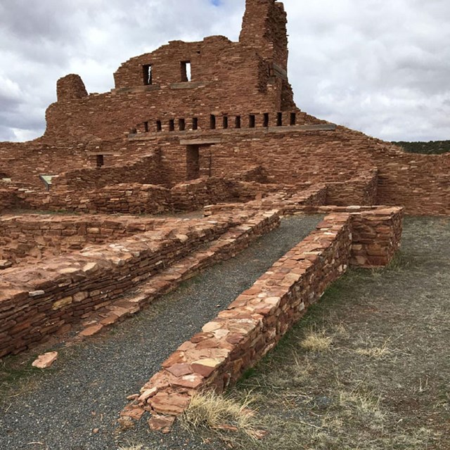 Salinas Pueblo Stone Mission with ADA ramp