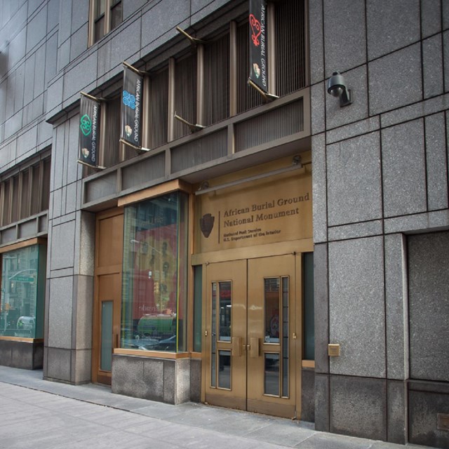 Exterior view of African Burial Ground visitor center