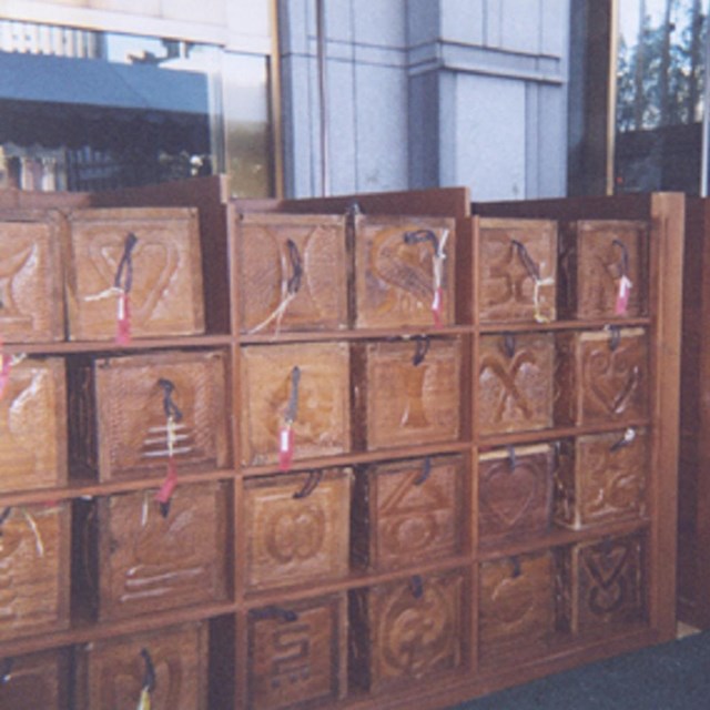 Hand-carved coffins in which the ancestral remains were reinterred