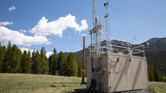 Monitoring station at Rocky Mountain National Park