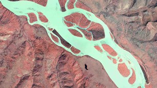Imagery of the Yukon River.