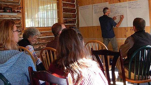 Park staff at Wrangell St-Elias NP&P participate in a wilderness character workshop