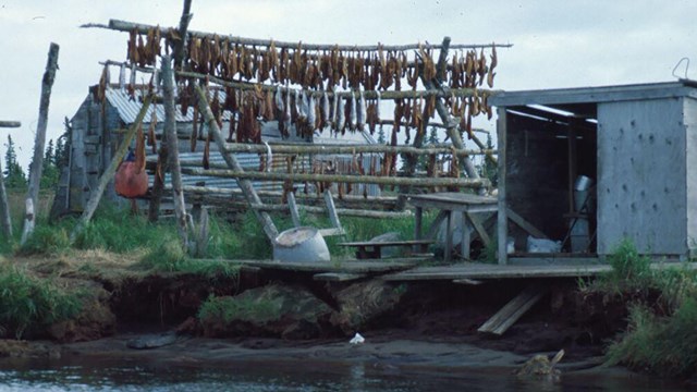 Subsistence fish camp