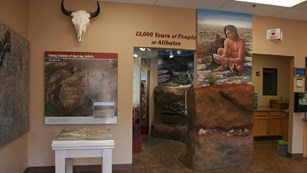 Entrance to the exhibits