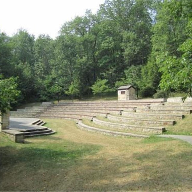 The amphitheater.