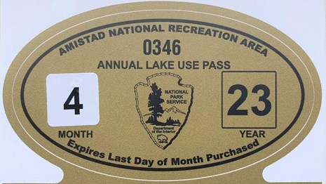 Photo of Annual Lake Use Pass for current year.