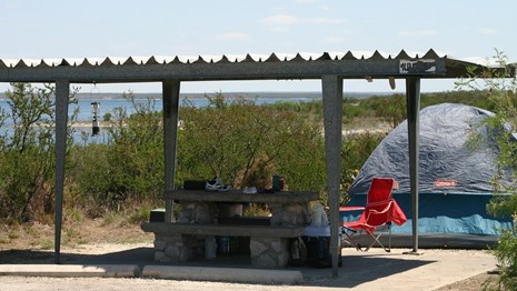 Camping in the park