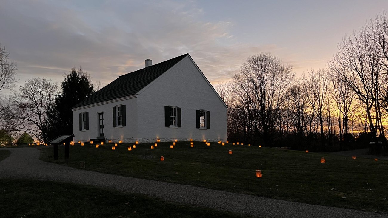 23,000 luminaries are placed on the field to honor and remember.