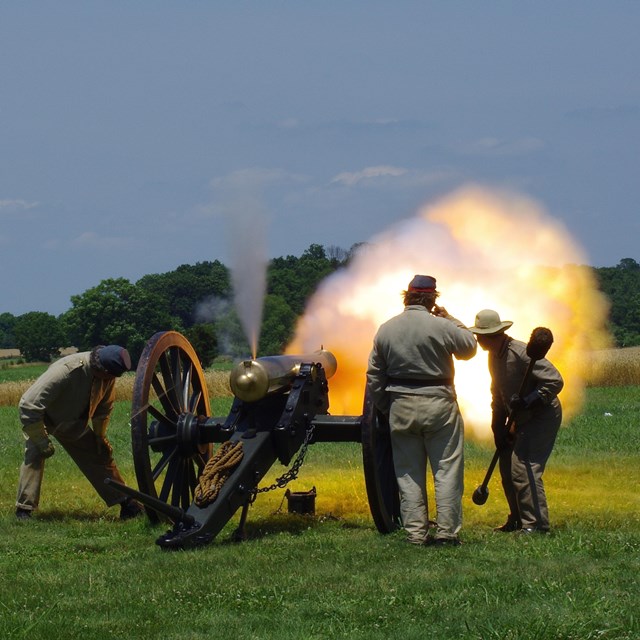 cannon firing 