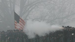 Federal reenactors at the Appomattox 150th