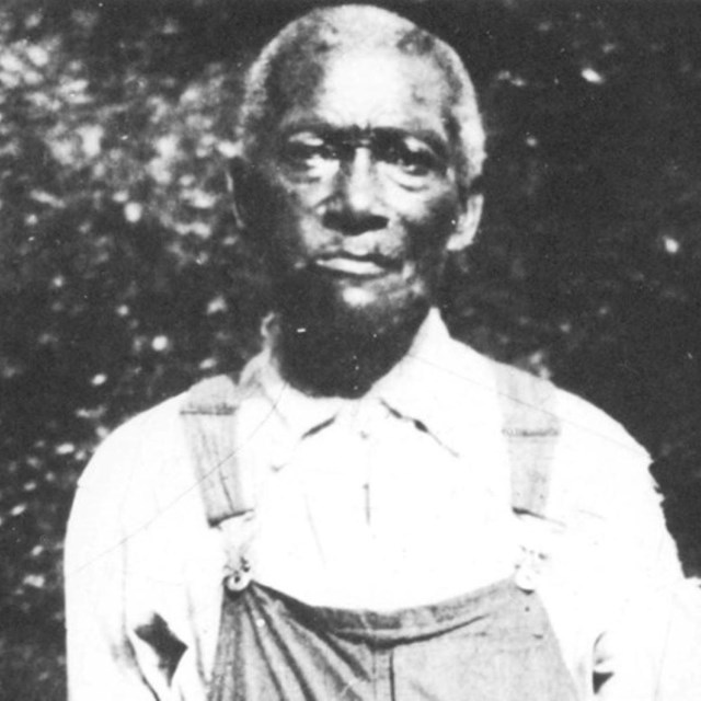 Black and white photo of James Parks