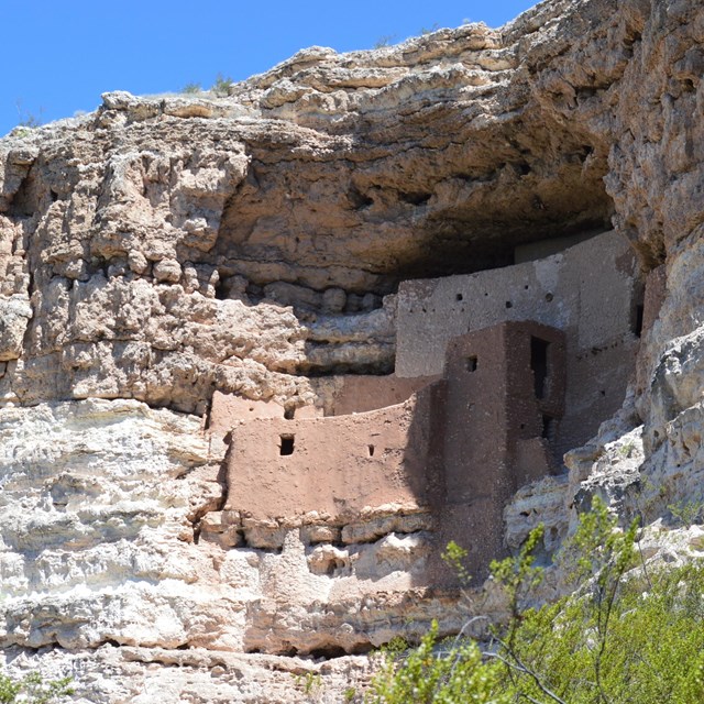cliff dwelling built into a cliffside