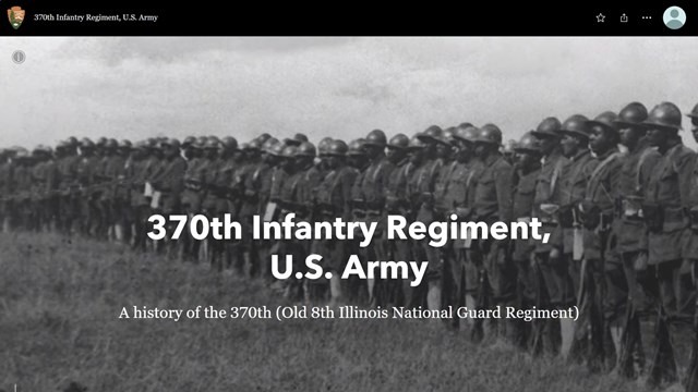 StoryMap with soldiers in U.S. Army.
