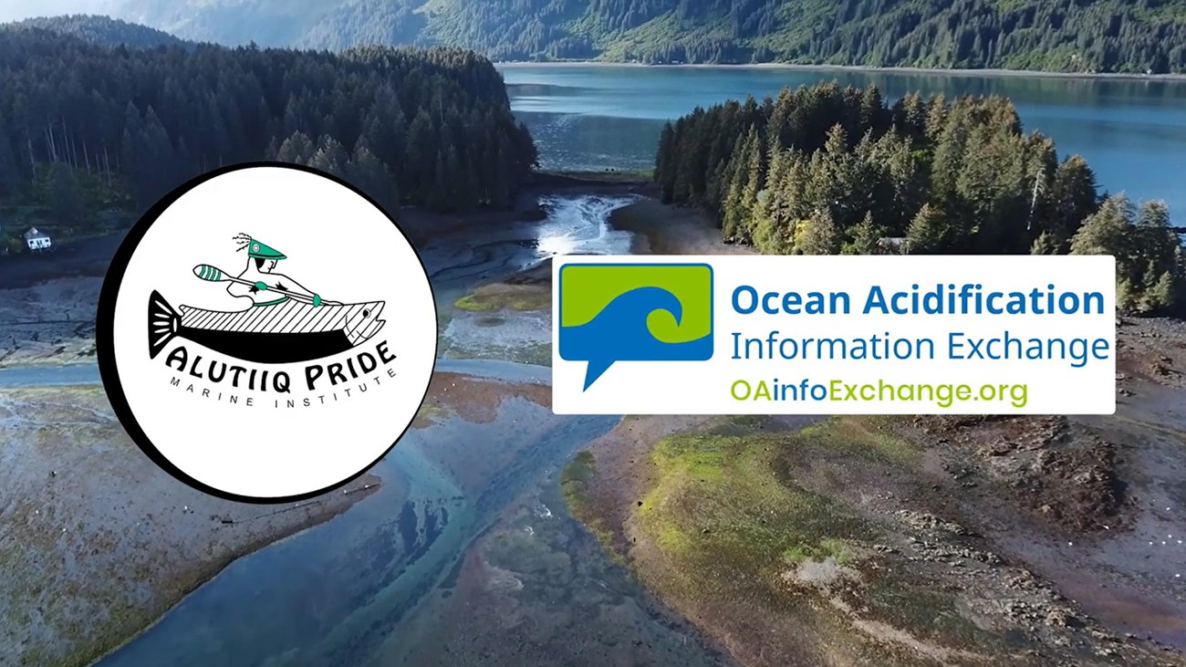Two logos: Alutiiq Pride Marine Institute and Ocean Acidification Information Exchange