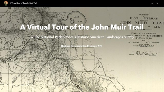 StoryMap for the John Muir trail