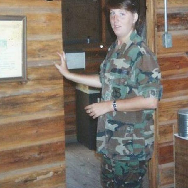 Margaret in uniform. Photo courtesy of Margaret