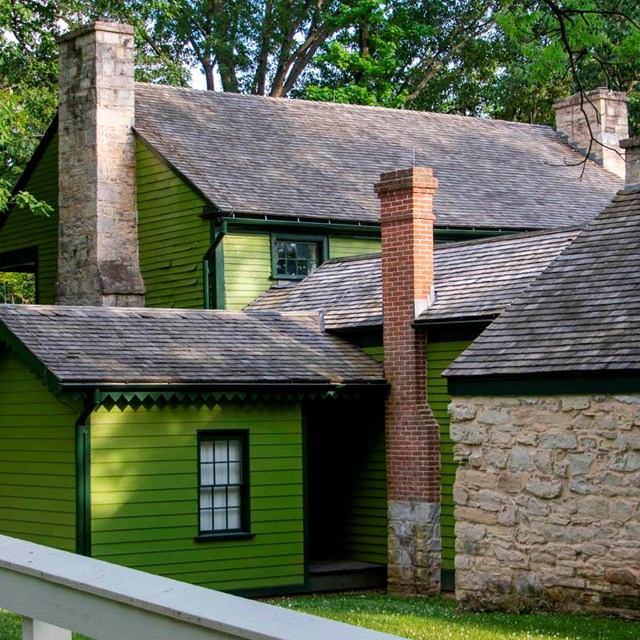 White Haven exterior, back detail