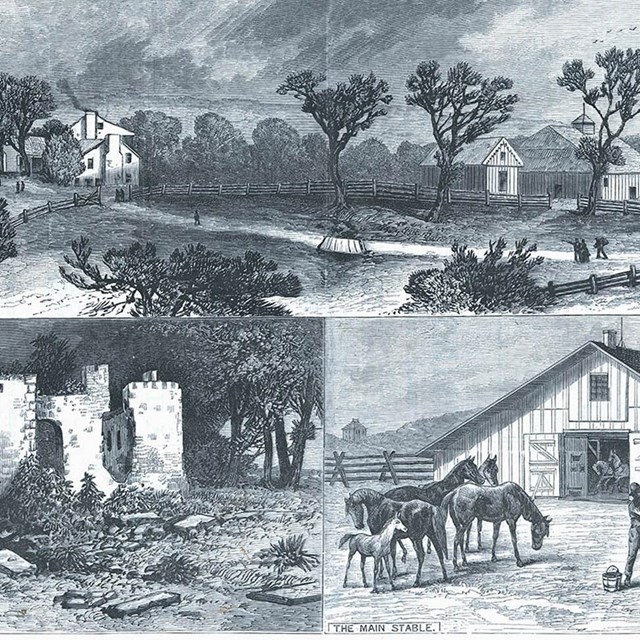 Missouri - President Grant's farm near St. Louis - From Sketches by William Staengel