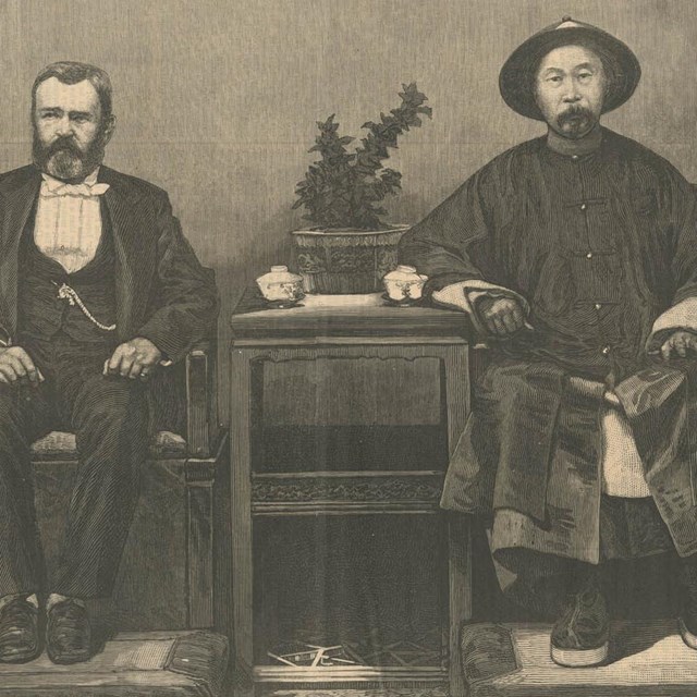 General Grant and Li Hung Chang, Chinese Grand Secretary of State and Viceroy of Chih-Li