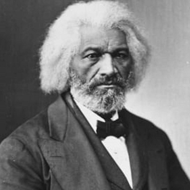 Photo of Fredrick Douglass. 