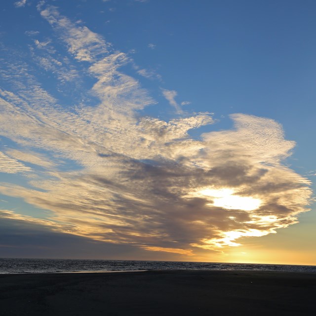 A mesmerizing cloud formation above Ikpek lagoon.  